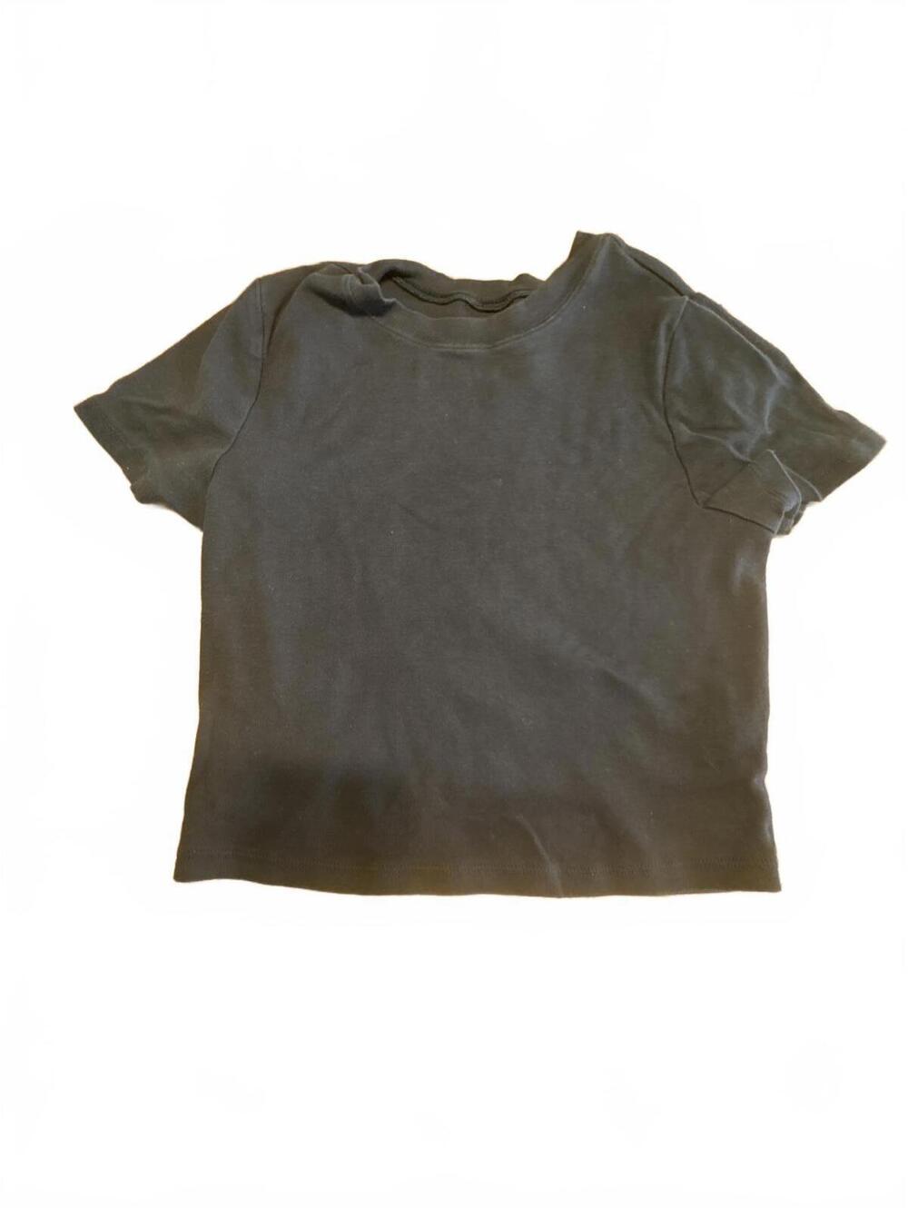 No Boundaries Black Short Sleeve T-Shirt, Size M 8 10 crop top Womens